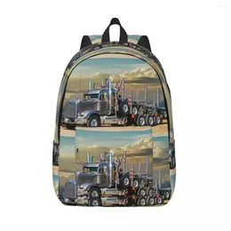 Backpack Peterbilt Logger Woman Small Backpacks Boys Girls Bookbag Fashion Shoulder Bag Portability Travel Rucksack Students School Bags