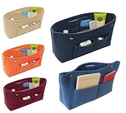 Bathroom Storage Organisation Women Insert Handbag Portable Organiser Purse Felt Liner Organiser Bag Travel Casual Home Bags8684684