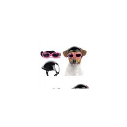 Dog Apparel Atuban Goggles For Small Dogs With Helmet 2Pc Sunglasses And Set Medium Outdoor Driving Walking 230901 Drop Delivery Dhyro