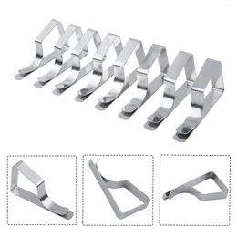 Table Cloth Clips Tablecloth Holders Silver Stainless Steel Triangle Clip Wedding 6.5 3cm Adjustable Easy Operate.