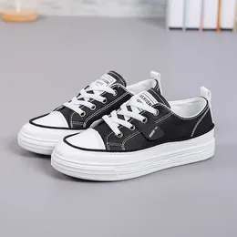 Casual Shoes Comemore White Leather Women 2024 Spring Lightweight Breathable Women's Soft Bottom Sports Shoe Sneakers Black