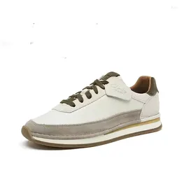 Casual Shoes Original Brand Leather For Man Good Quality Walking Mens Fashion Lace Up Sneakers Men Shoe