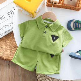 Clothing Sets Summer Children's Short Sleeve Set Boys' Fashion Polo Shirt Casual Two Piece