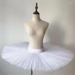 Stage Wear Professional Ballet Tutus Skirs For Adult Child Stiff Mesh Pancake Belly Dance Girls Practise Kids White Swan Lake Platter Tutu