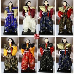 Decorative Figurines Japanese Dolls Samurai Resin Humanoid Doll Home Decoration Holiday Gift On Base Ningdie Artwork