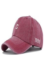 Whole new ladies washed cotton casual hat denim solid color letter embroidery rebound cap men039s baseball cap trucker outd2253562