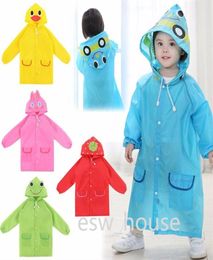 Waterproof Children Raincoats Cartoon Design Baby Summer Rainwear Ponchon 90130cm Length7749476