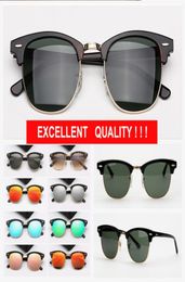 Mens Fashion Womens Sunglasses Fashionable Driving Sun Glasses Half Frame Des lunettes De Soleil with Leather Case for ladies4081379
