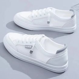 White Tennis Athletic Woman Running Shoes Female Casual Sneaker Sports Comfortable 2024 Trend Loafers Skateboard Summer Leather 240426