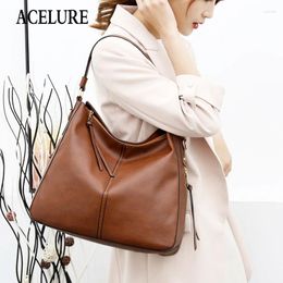 Shoulder Bags ACELURE Solid Color PU Leather Crossbody For Women Ladies Handbag Designer Female Messenger Tote Girls Bolsos Mujer