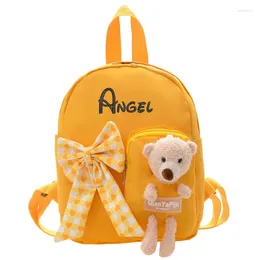 School Bags Embroidery Name Backpacks Personalised Cute Puppet Bookbag With Name/Text Boys Girls Backpack Bookbags For Kids Students