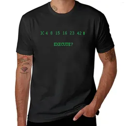 Men's Tank Tops LOST: The Numbers - Execute T-Shirt Customs Sports Fans Sweat T Shirts For Men Pack