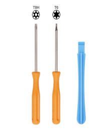 3 in 1 Orange T6 T8 with Hole Screwdriver Set for Xbox One Controller X1 Repair 100set lot5833860