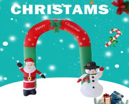 Inflatable Outdoor Christmas Decoration Santa Snowman Arch Merry Xmas Props for Home Shopping Mall Bar Christmas Decorations8541967