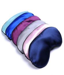 Silk Imitation Sleep Rest Eye Mask eye shade cover Padded Shade Cover Travel Relax masks Aid Blindfolds9672462