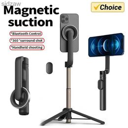Selfie Monopods Magnetic selfie stick 29 inch expandable phone tripod with remote control suitable for virtual logging portable phone tripod suitable WX
