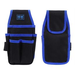 Tool Bag 9 In 1 Nylon Fabric Tool Belt Screwdriver Utility Kit Holder Tool Bag Pocket Pouch Bag Electrician Waist Pocket Pouch Tool Bag