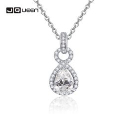 7*10mm 2.8ct Teardrop-shaped Zircon Pave Small Diamonds Pendant S925 Silver Necklace Chain Women Wedding Gift Jewelry Chains9430023