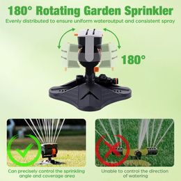 Adjustable Range And Angle Lawn Sprinklers Direct And Sector Spray Garden Sprinkler Throttle Swing Sprinkler For Yard Home Farm 240422