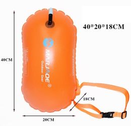 PVC Swimming Buoy Safety Float Air Dry Bag Tow Float Swimming Inflatable Flotation Pull waist Bag Anti-drowning drift ball