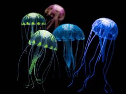 Glowing Effect Artificial Jellyfish Fish Tank Aquarium Decoration Ornament Sjipping G9532079998