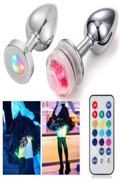 Led Butt Plug Metal Anal With Light Sex Games For Couples Luminous Cork Prostate Massage Tail Erotic Toys6654209