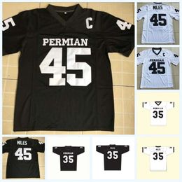 Jam 45 Friday Night Lights American Football Jerseys with C Patch #35 Boobie Miles Men's High School Jersey Swen