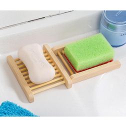 Natural Wooden Soap Dish Wooden Soap Tray Holder Creative Storage Soap Rack Plate Box Container For Bath Shower Bathroom Supplies 4104083