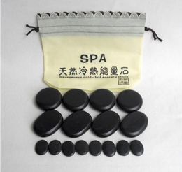 massage stones natural energy set spa rock basalt stone 16pcs with2146101