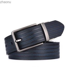 Belts Fashion Designer Belts Men High Quality Male Genuine Leather Strap Luxury Famous Brand Double Sided Belt Jeans Wedding XW