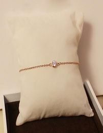 316L Titanium steel Super Cute Lucky One round diamond bracelet in 163cm for women wedding gift Jewelry PS52828922490