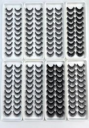 10Pairs 3D Faux Mink Eyelashes Natural Thick Long False Eyelash Dramatic Fake Lashes Makeup Extension Eyelashes maquiagem7379910
