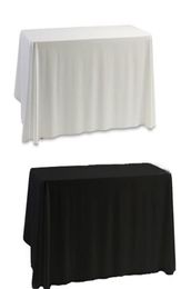 Whole White Black Table Cloth Table Cover for Banquet Wedding Party Decor 145x145cm4301697