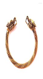 Bangle Viking Style For Women Men Chinese Traditional Animal Dragon Pattern Open Bracelet Jewellery Zinc Alloy Drop6394986