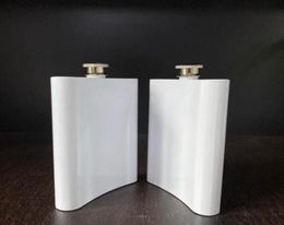 Blank Sublimation Flask Hip Flask Stainless Steel Water Bottle Double Wall Diy Lover Outdoor Tumblers Drinkware 8oz3319162