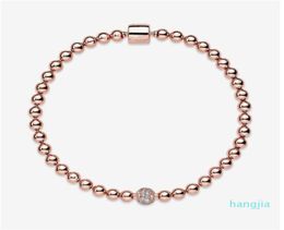 Beauul Women's Beads Pave 18k Rose Bracelet Summer Jewellery for 925 Sterling Silver Hand Chain Beaded bracelets With Ori3035246