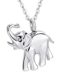 Memorial Keepsake Urn Pendant Cremation Ash Urn Charm Necklace Jewellery Stainless Steel Cute Elephant Memory Locket dad and mom7416449