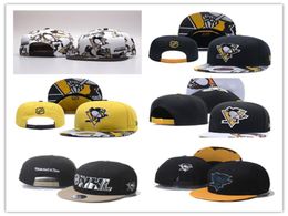 Pittsburgh P e n g u i n s Snapbacks Ball Hats Fashion Street Headwear adjustable size Hockey lover custom football baseball cap7050239