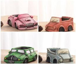 Car Shape Plant Pots Breathable Truck Planter Miniature Planters Mini Cement Flower Pot For Home Decoration High Quality 5cr UU91172165