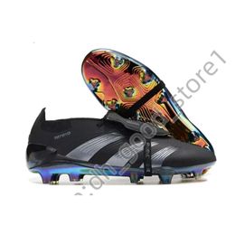 predetor elite cleats Gift Bag Soccer Boots Elite Tongue FG BOOTS Metal Spikes Football Cleats Mens LACELESS Soft Leather Soccer Shoes 440