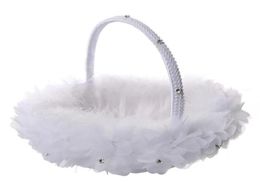 Wedding Flower Girl Basket Decorative Elegant Flower Decor Wedding Flower Basket Bridal Basket4833390