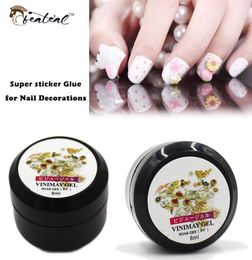 Nails Glue Painting Rhinestones UV Lamp For Gel Varnish Adhesives Diamond Gel Nail Polish 8ml Super Sticky Transparent Builder V0s3301579