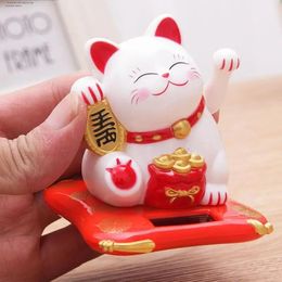 Wealth Waving Hand Cat Chinese Lucky Cartoon Ornament Cute Arm Beckoning Fortune For Home Office Decoration 240430