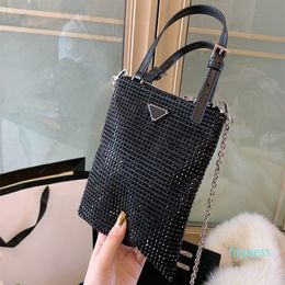 Designer- mini Shopping Bag canvas With Leather tote High Quality Tote Bag Shining Handbag women bags 2192