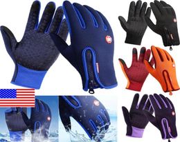 Waterproof Winter Warm Gloves Windproof Outdoor Thicken Mittens Touch Screen Unisex Men Cycling Glove4988635