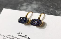 Ultralow beehive color diamond ear hook fashion simple earrings jewelry woman earrings 6417706