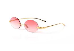 men luxury designer sun glasses New Fashion Men Optical Frame Glasses Rimless Gold Metal Buffalo Horn Eyewear Clear Lenses Sunglas8445234