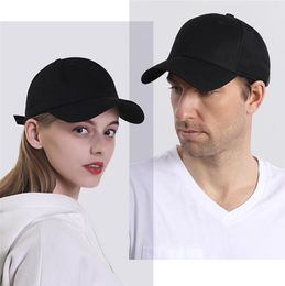 Classic Polo Style Baseball Cap All Cotton Made Adjustable Fits Men Women Low Profile Black Hat Unconstructed Dad5045172