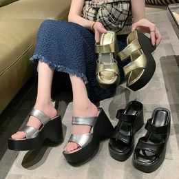 Spot Goods Slippers Women Sandals Lightweight Wedges Shoes For Summer Platform High Heels Sandalias De Mujer Casual H Snug