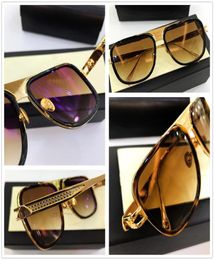 Vintage Mens Designer Sunglasses Luxury Designer Sun Glasses Metal Gold Frame Square Leisure Fashion Luxury Designer Men Sunglases3289249